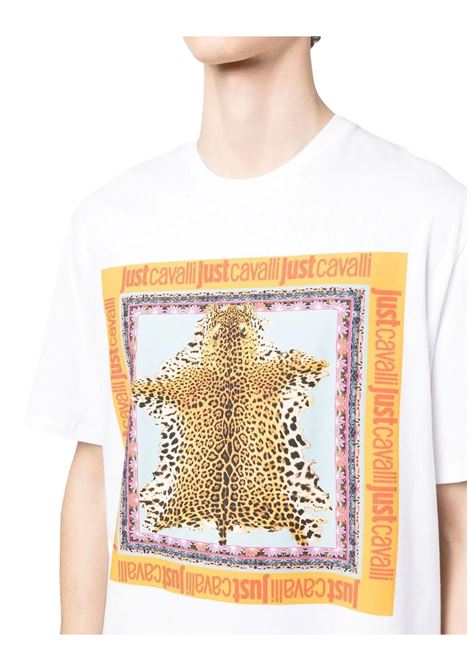 Just Cavalligraphic-print cotton T-shirt JUST CAVALLI | T-shirt | 74OBHF09 CJ200003
